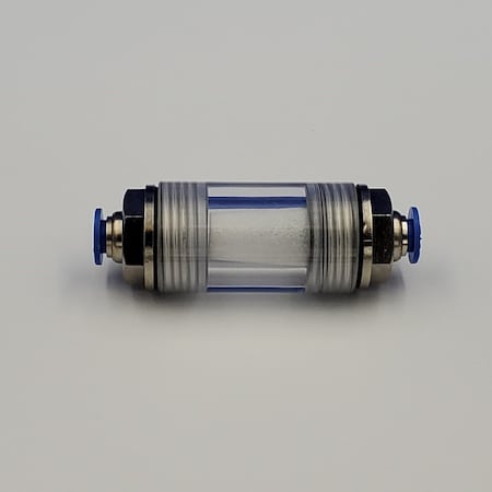 PPD Push Lock In-line Filter, 10 μm. 5/16" fittings; poly filter. Large PPDF-50-5/16-5/16-P10